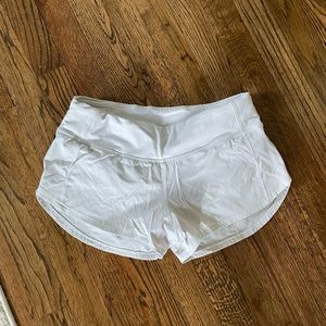 Ice blue/white Lululemon shorts!